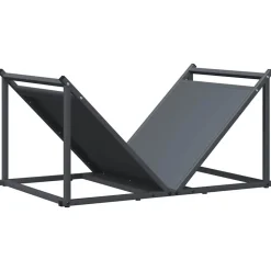 vidaXL brændestativ 70x43x34,5 cm koldvalset stål antracitgrå
