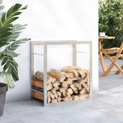 vidaXL brændestativ 50x28x56 cm rustfrit stål