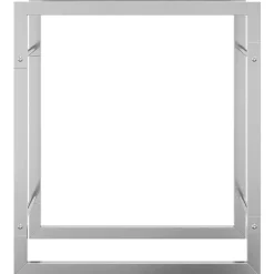 vidaXL brændestativ 50x28x56 cm rustfrit stål