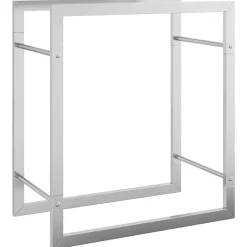 vidaXL brændestativ 50x28x56 cm rustfrit stål