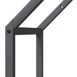 vidaXL brændestativ 40x25x60 cm koldvalset stål antracitgrå