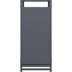 vidaXL brændestativ 44x28x65 cm koldvalset stål antracitgrå