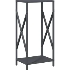 vidaXL brændestativ 34x25x70 cm koldvalset stål antracitgrå