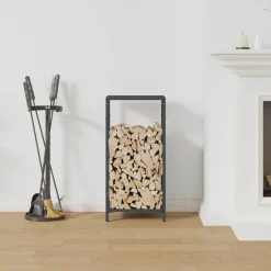 vidaXL brændestativ 34x25x70 cm koldvalset stål antracitgrå
