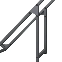 vidaXL brændestativ 100x25x100 cm koldvalset stål antracitgrå