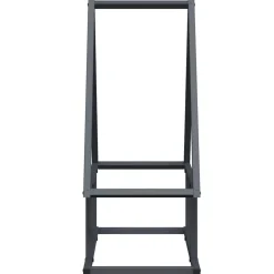 vidaXL brændestativ 50x25x60 cm koldvalset stål antracitgrå