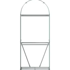 vidaXL brændestativ 80x45x190 cm galvaniseret stål grøn