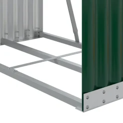 vidaXL brændestativ 80x45x190 cm galvaniseret stål grøn