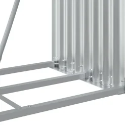 vidaXL brændestativ 80x45x190 cm galvaniseret stål grøn