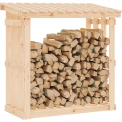 vidaXL brændestativ 108x64,5x109 cm massivt fyrretræ
