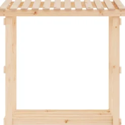 vidaXL brændestativ 108x64,5x109 cm massivt fyrretræ