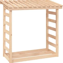 vidaXL brændestativ 108x64,5x110 cm massivt fyrretræ