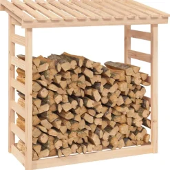 vidaXL brændestativ 108x64,5x110 cm massivt fyrretræ