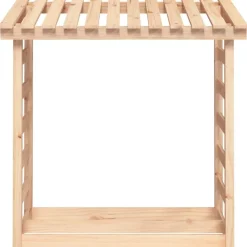 vidaXL brændestativ 108x64,5x110 cm massivt fyrretræ