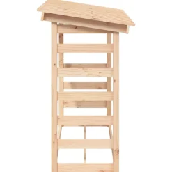 vidaXL brændestativ 108x64,5x110 cm massivt fyrretræ