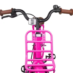 vidaXL Børnecykel 18 tommer til 5-7 år gammel Mørk pink