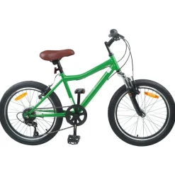 vidaXL Børnecykel 20 tommer 6-Speed til børn i alderen 6-11 år Grøn