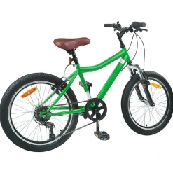 vidaXL Børnecykel 20 tommer 6-Speed til børn i alderen 6-11 år Grøn