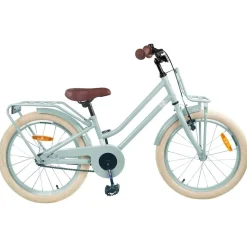 vidaXL Børnecykel 18 tommer til 5-7 år gammel Lys grøn
