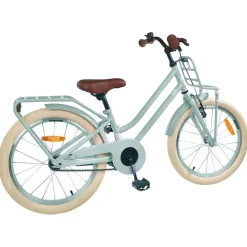 vidaXL Børnecykel 18 tommer til 5-7 år gammel Lys grøn