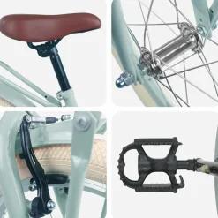 vidaXL Børnecykel 18 tommer til 5-7 år gammel Lys grøn