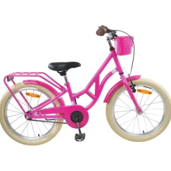 vidaXL Børnecykel 20 tommer til børn i alderen 6-11 år Mørk pink