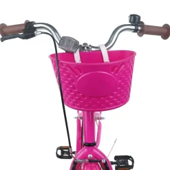 vidaXL Børnecykel 20 tommer til børn i alderen 6-11 år Mørk pink