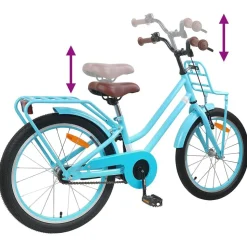 vidaXL Børnecykel 18 tommer til 5-7 år gammel Lys blå