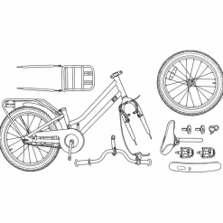 vidaXL Børnecykel 18 tommer til 5-7 år gammel Lys blå
