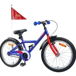 vidaXL Børnecykel 18 tommer til 5-7 år gammel Mørk blå