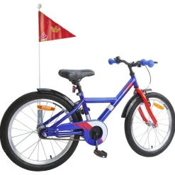 vidaXL Børnecykel 18 tommer til 5-7 år gammel Mørk blå