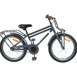 vidaXL Børnecykel 18 tommer til 5-7 år gammel Mørkegrå