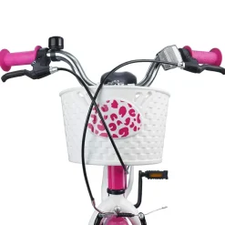 vidaXL Børnecykel Med Trænehjul 18 tommer til 5-7 år gammel Lyserød