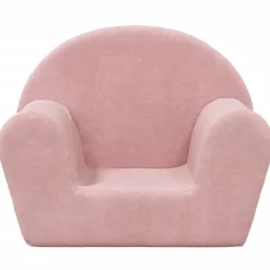 vidaXL børnesofa lyserød blød plys