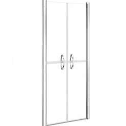 vidaXL brusedør 71x190 cm klart sikkerhedsglas