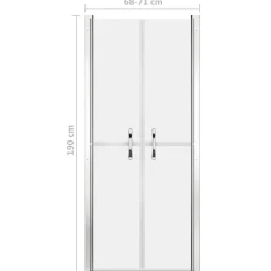vidaXL brusedør 71x190 cm matteret sikkerhedsglas