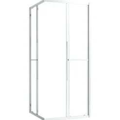vidaXL brusekabine 80x80x180 cm sikkerhedsglas