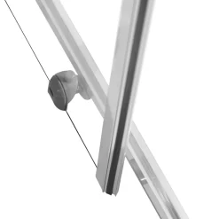 vidaXL brusekabine 80x80x180 cm sikkerhedsglas
