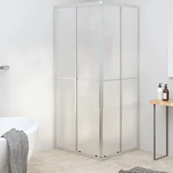vidaXL brusekabine 90x70x180 cm matteret sikkerhedsglas