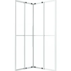 vidaXL brusekabine 90x70x180 cm matteret sikkerhedsglas