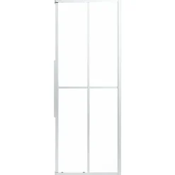 vidaXL brusekabine 90x70x180 cm matteret sikkerhedsglas
