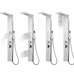 vidaXL bruserpanelsystem i rustfrit stål firkantet