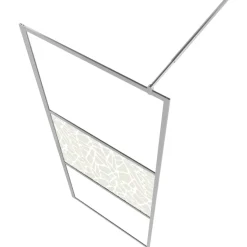 vidaXL brusevæg ESG-glas med stendesign 80x195 cm