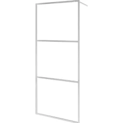 vidaXL brusevæg med klart ESG-glas 80x195 cm