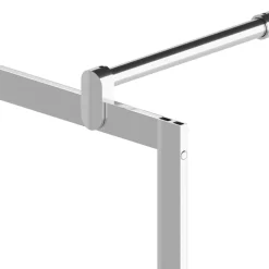 vidaXL brusevæg med klart ESG-glas 80x195 cm