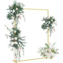 vidaXL Bryllupsbue Guld 150 x 49,5 x 200 cm Stål