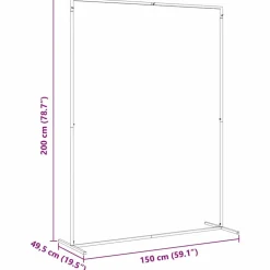 vidaXL Bryllupsbue Guld 150 x 49,5 x 200 cm Stål