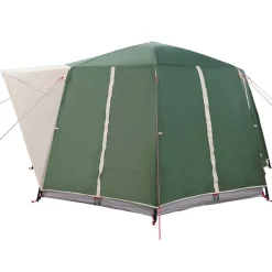 vidaXL Cabin Telt 6-Personer med tag Grøn 425 x 396 x 222 cm