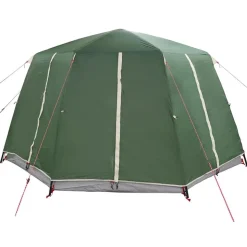 vidaXL Cabin Telt 6-Personer med tag Grøn 425 x 396 x 222 cm