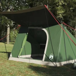 vidaXL Camping telt med tag Grøn 282 x 225 x 154 cm taft